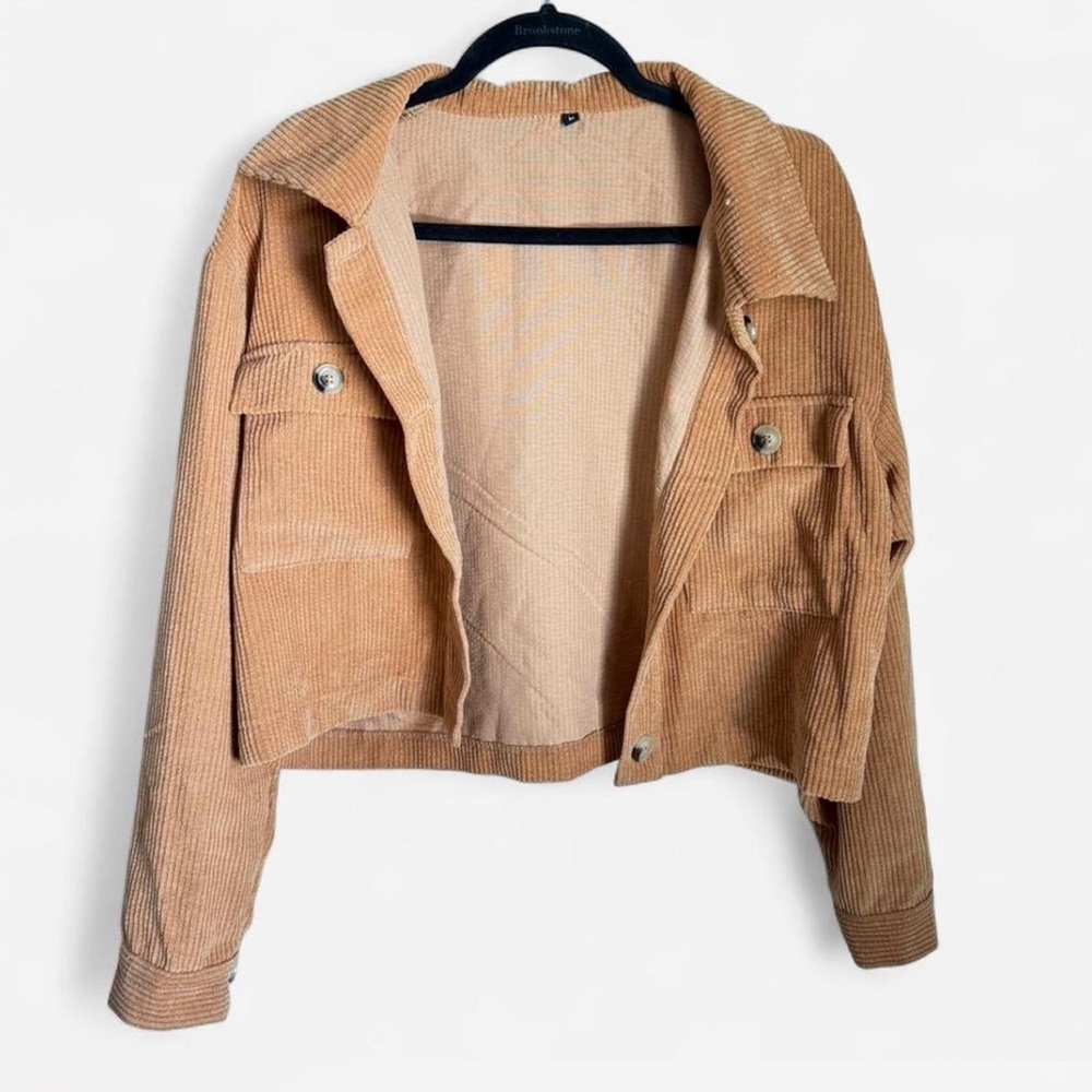 Tan Corduroy Women's Jacket